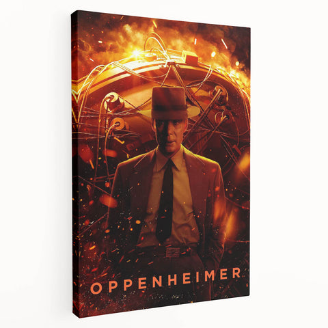 Oppenheimer 2020s Vintage Movie Poster – Retro Film Art Print