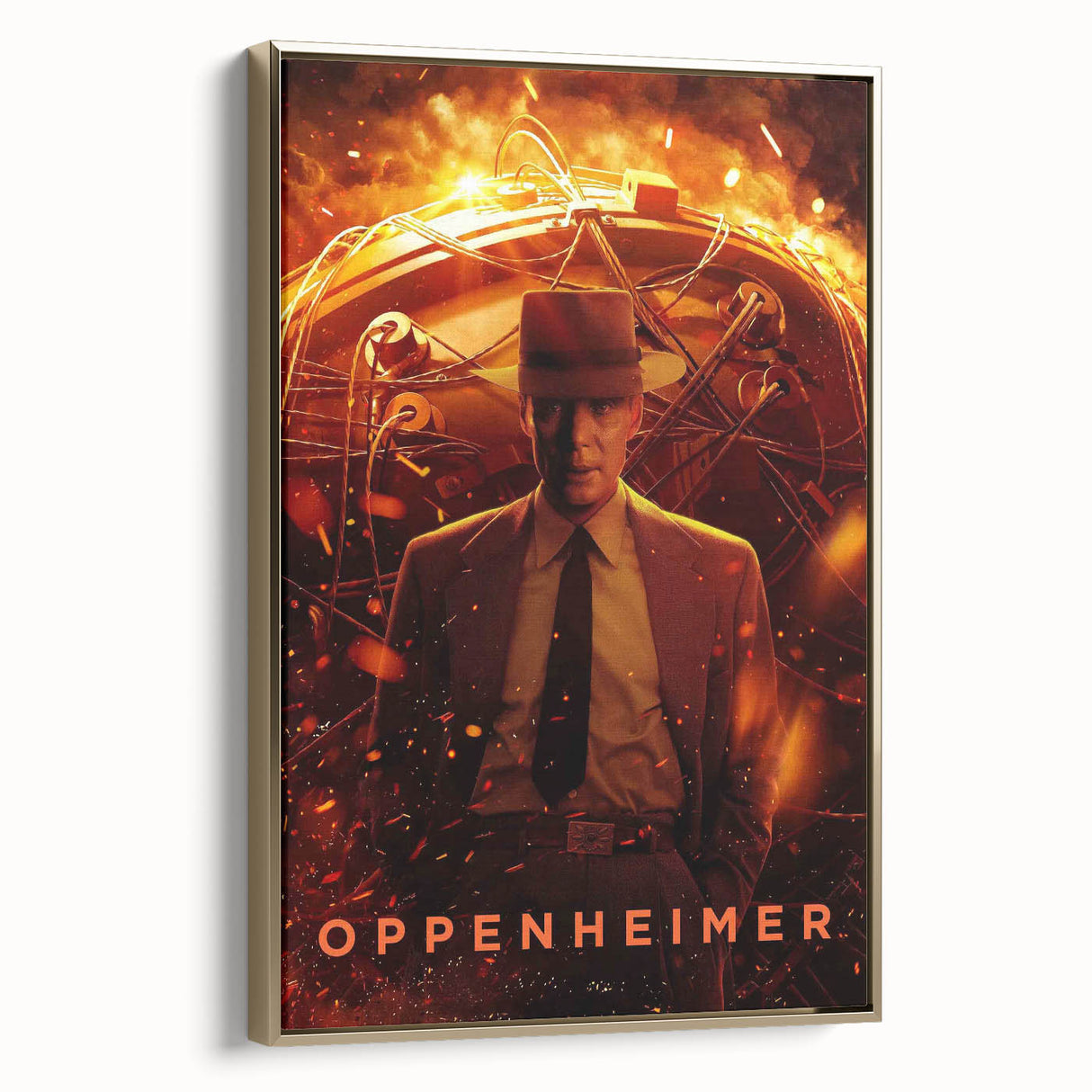 Oppenheimer 2020s Vintage Movie Poster – Retro Film Art Print