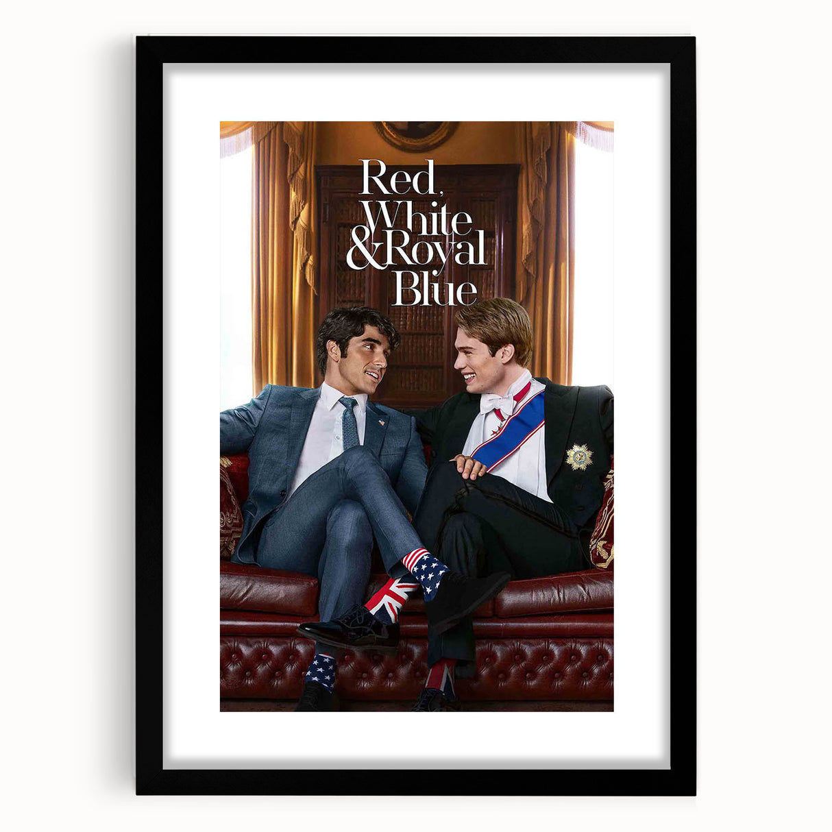 Red, White & Royal Blue 2020s Vintage Movie Poster – Romantic Wall Art