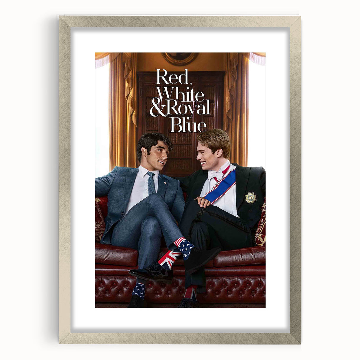 Red, White & Royal Blue 2020s Vintage Movie Poster – Romantic Wall Art