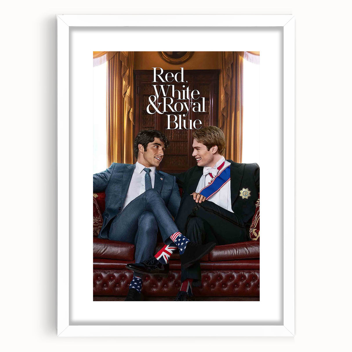 Red, White & Royal Blue 2020s Vintage Movie Poster – Romantic Wall Art
