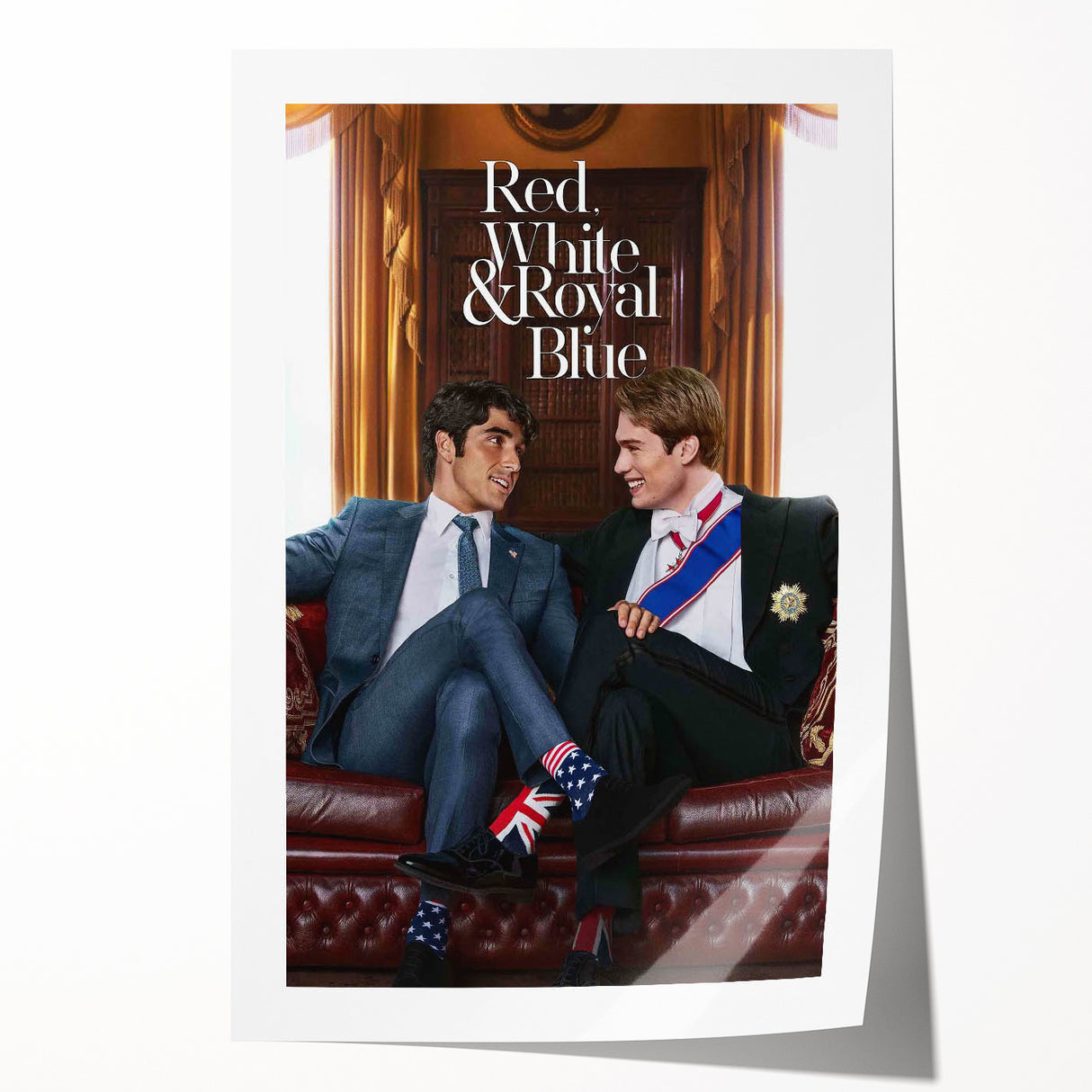 Red, White & Royal Blue 2020s Vintage Movie Poster – Romantic Wall Art