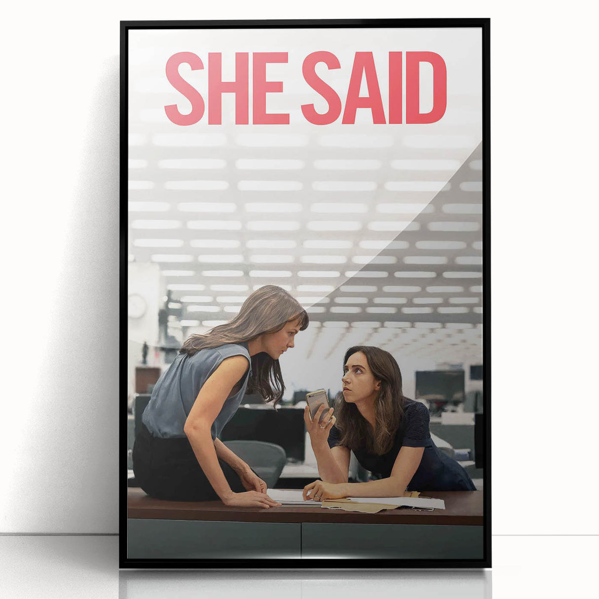 2020s Vintage Movie Poster - She Said Investigative Film Art