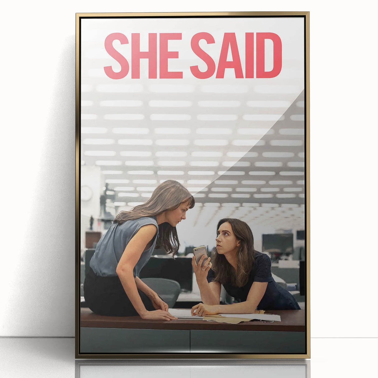 2020s Vintage Movie Poster - She Said Investigative Film Art