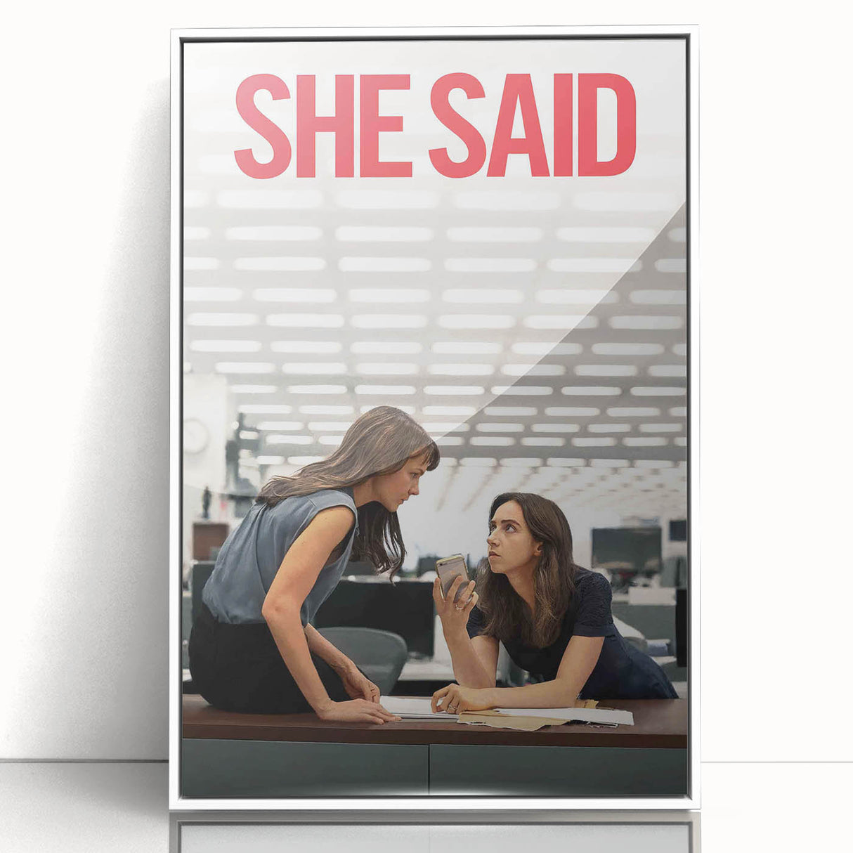 2020s Vintage Movie Poster - She Said Investigative Film Art