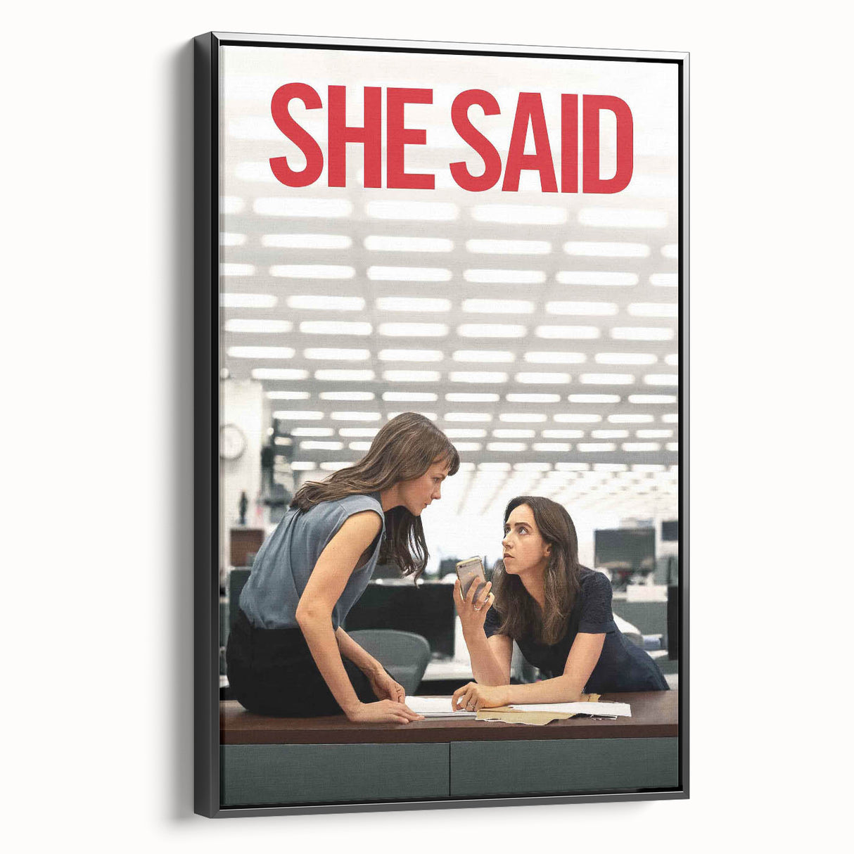 2020s Vintage Movie Poster - She Said Investigative Film Art