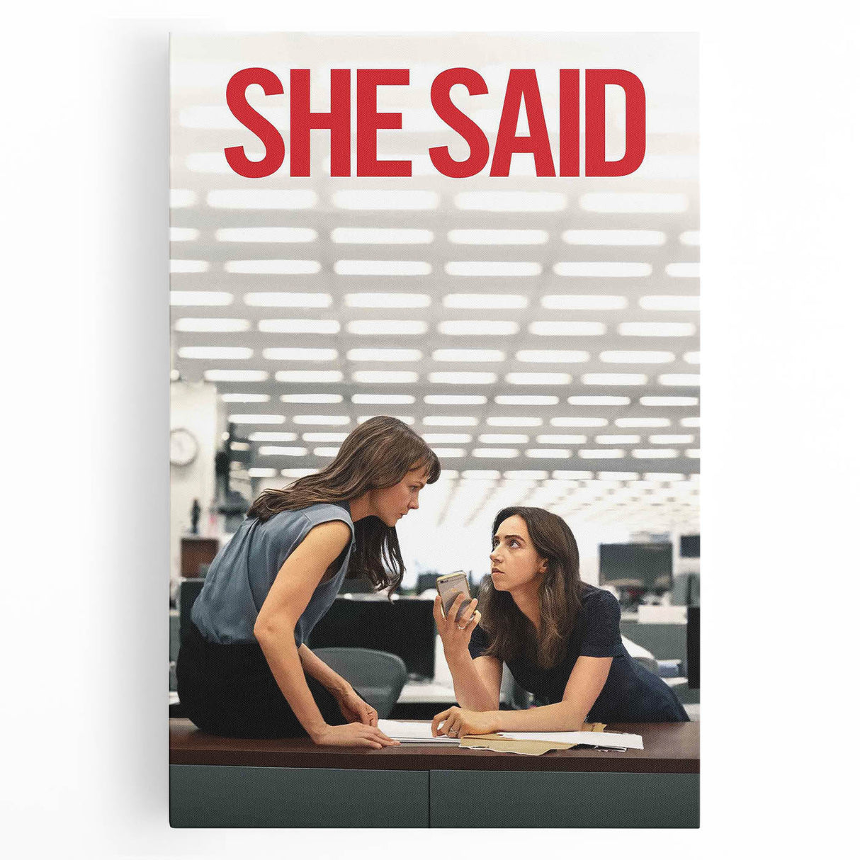 2020s Vintage Movie Poster - She Said Investigative Film Art