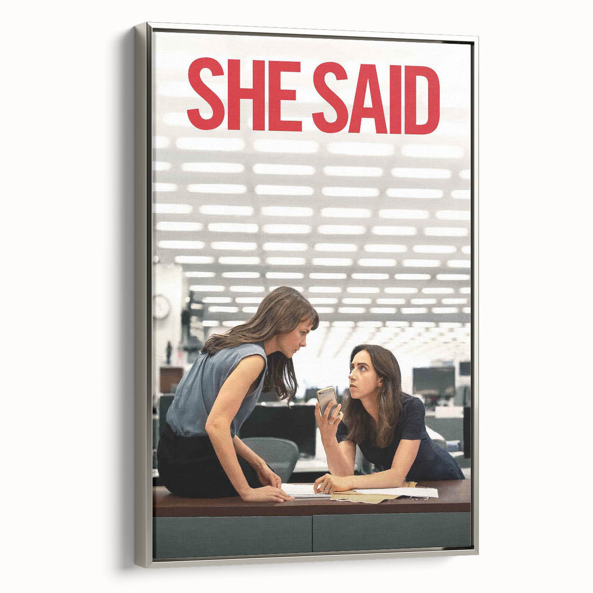 2020s Vintage Movie Poster - She Said Investigative Film Art