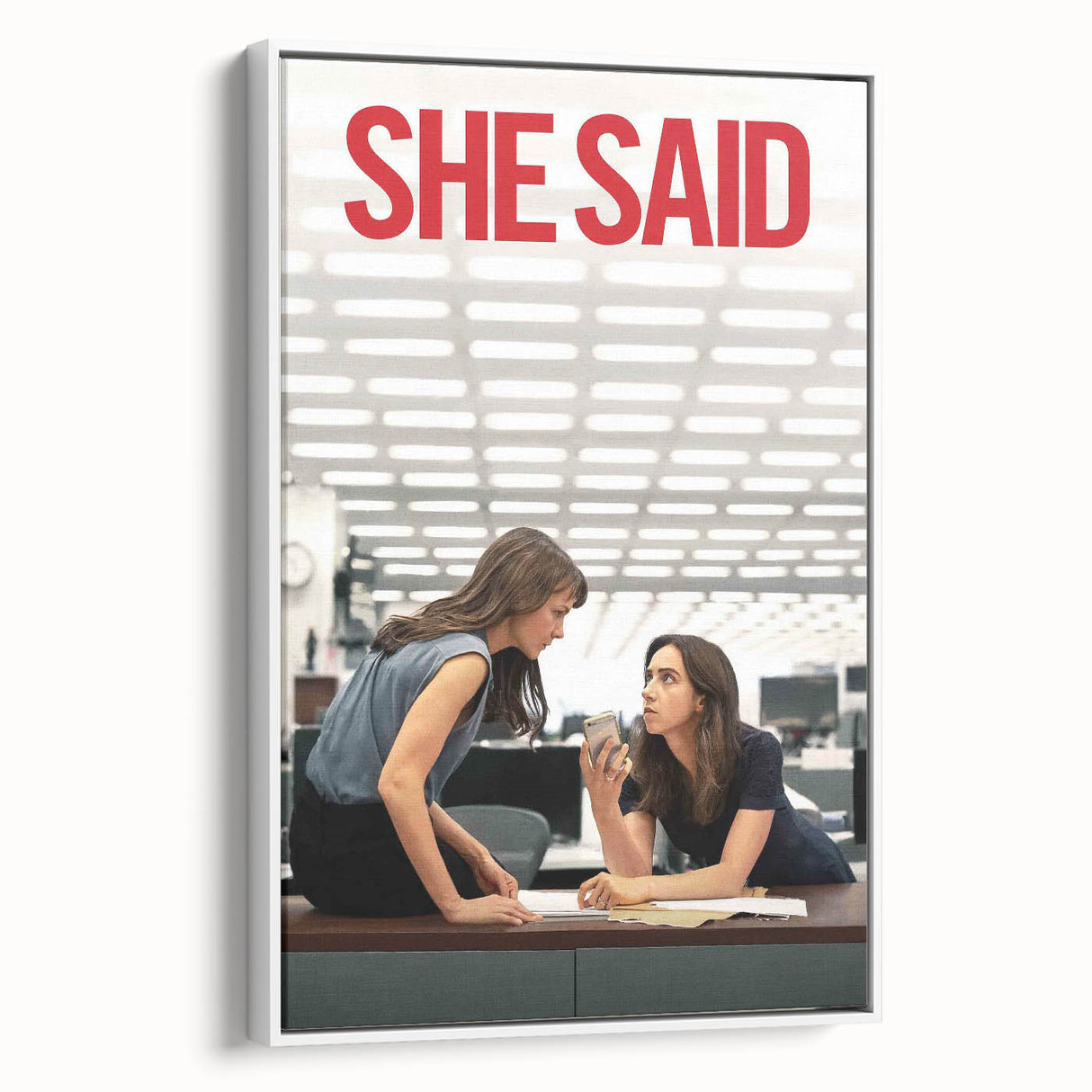 2020s Vintage Movie Poster - She Said Investigative Film Art