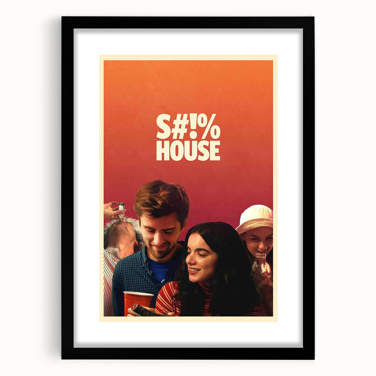 2020s Vintage Movie Poster - S#!% House Indie Film Art