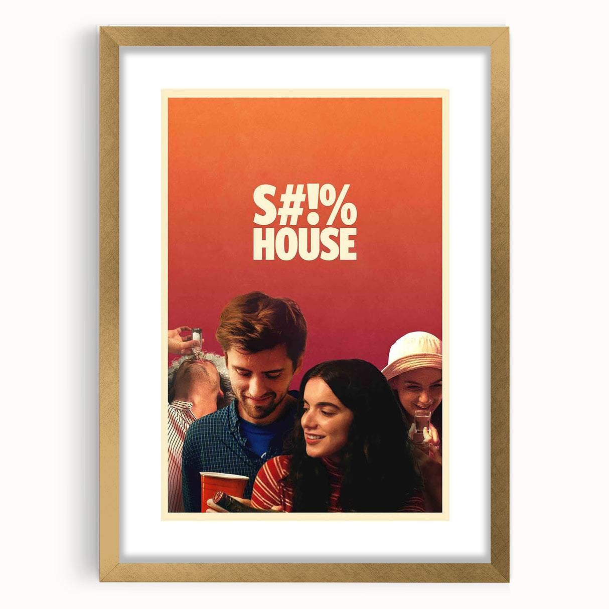 2020s Vintage Movie Poster - S#!% House Indie Film Art