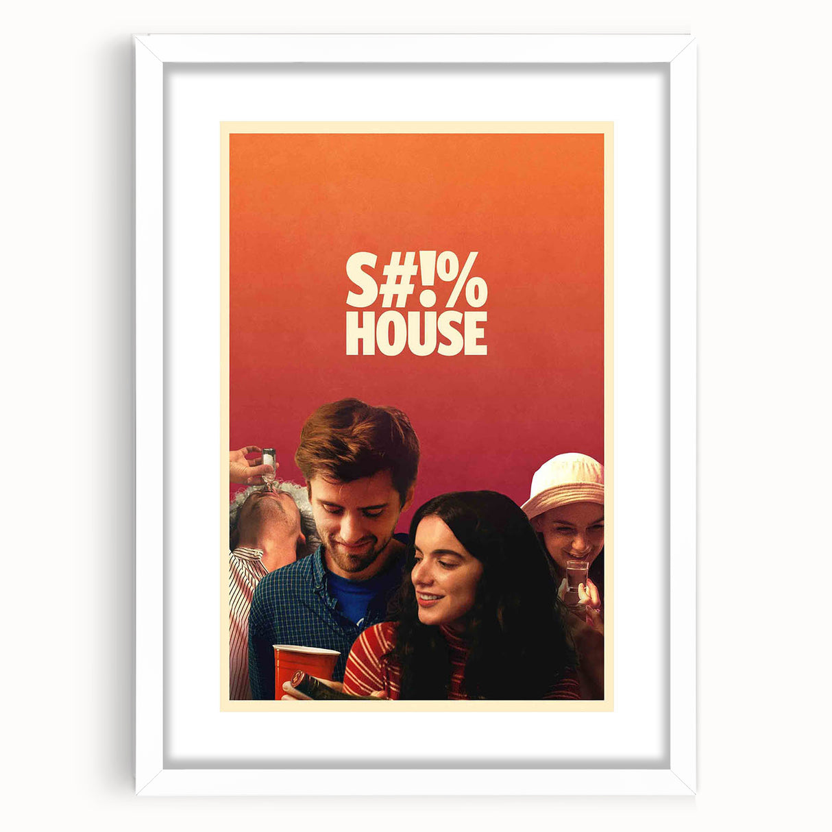 2020s Vintage Movie Poster - S#!% House Indie Film Art