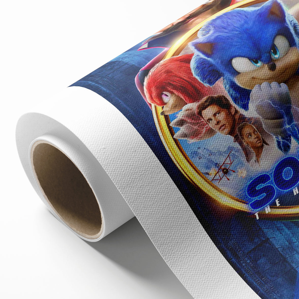 2020s Vintage Movie Poster – Sonic the Hedgehog 2 Retro Film Art