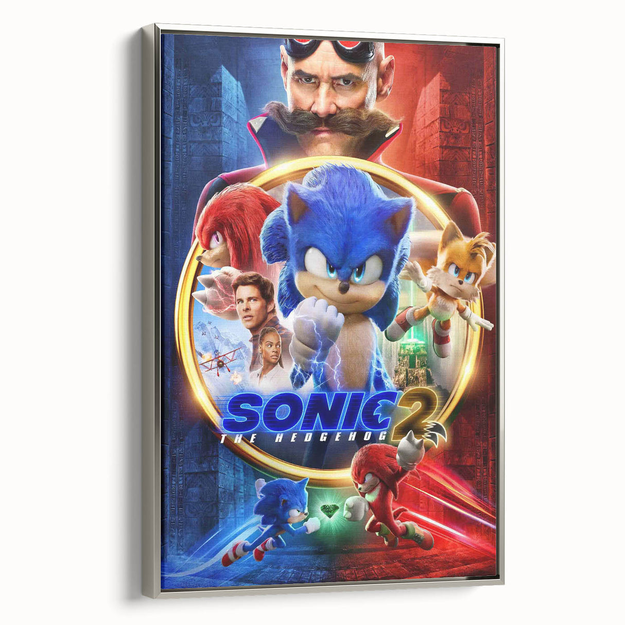 2020s Vintage Movie Poster – Sonic the Hedgehog 2 Retro Film Art