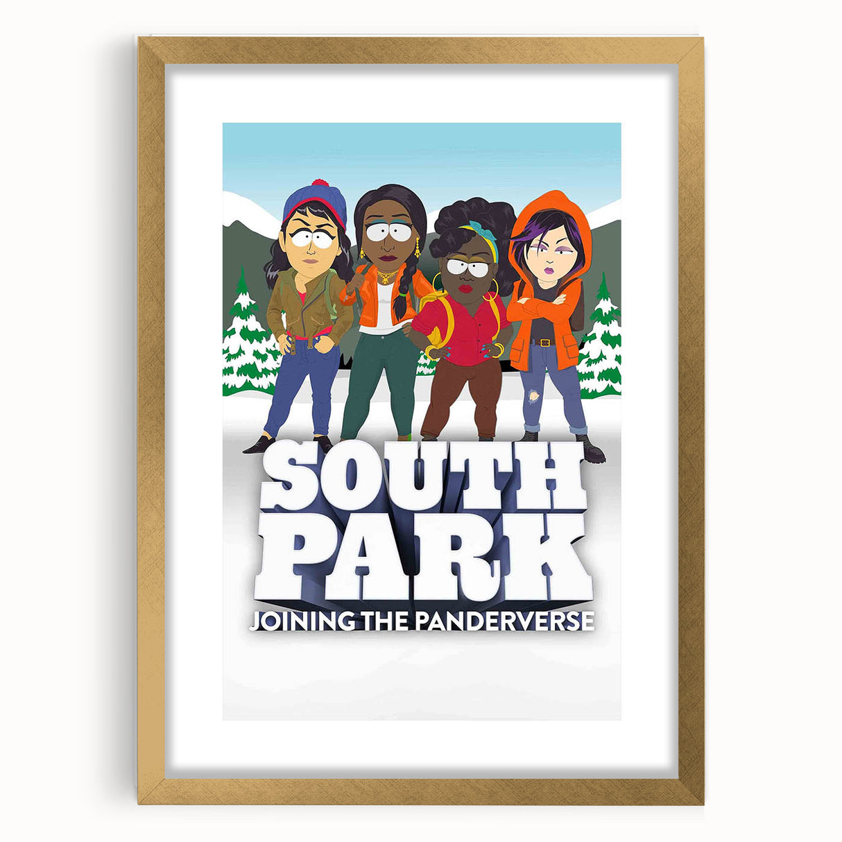 South Park Panderverse Poster – 2020s Vintage Retro Film Art