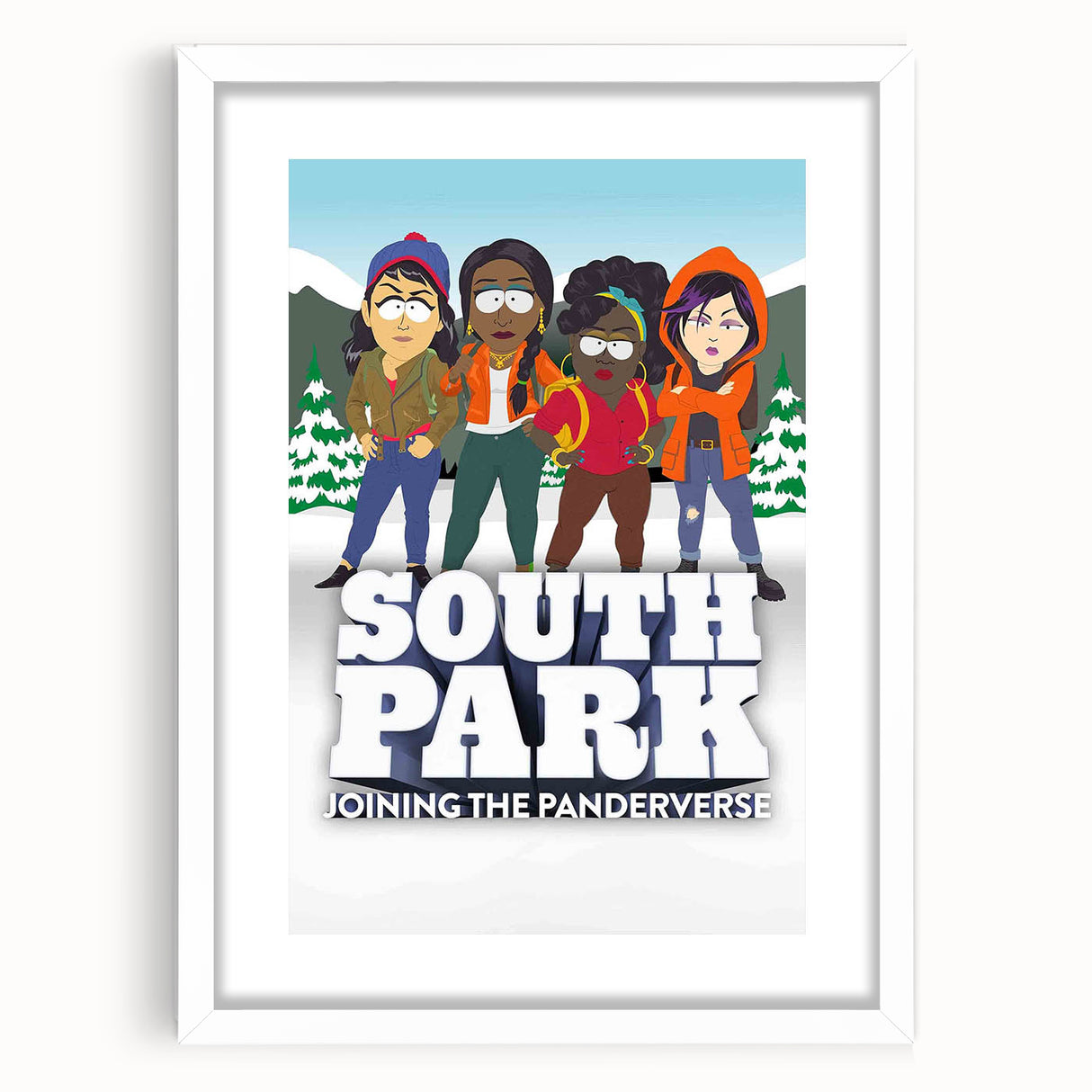 South Park Panderverse Poster – 2020s Vintage Retro Film Art