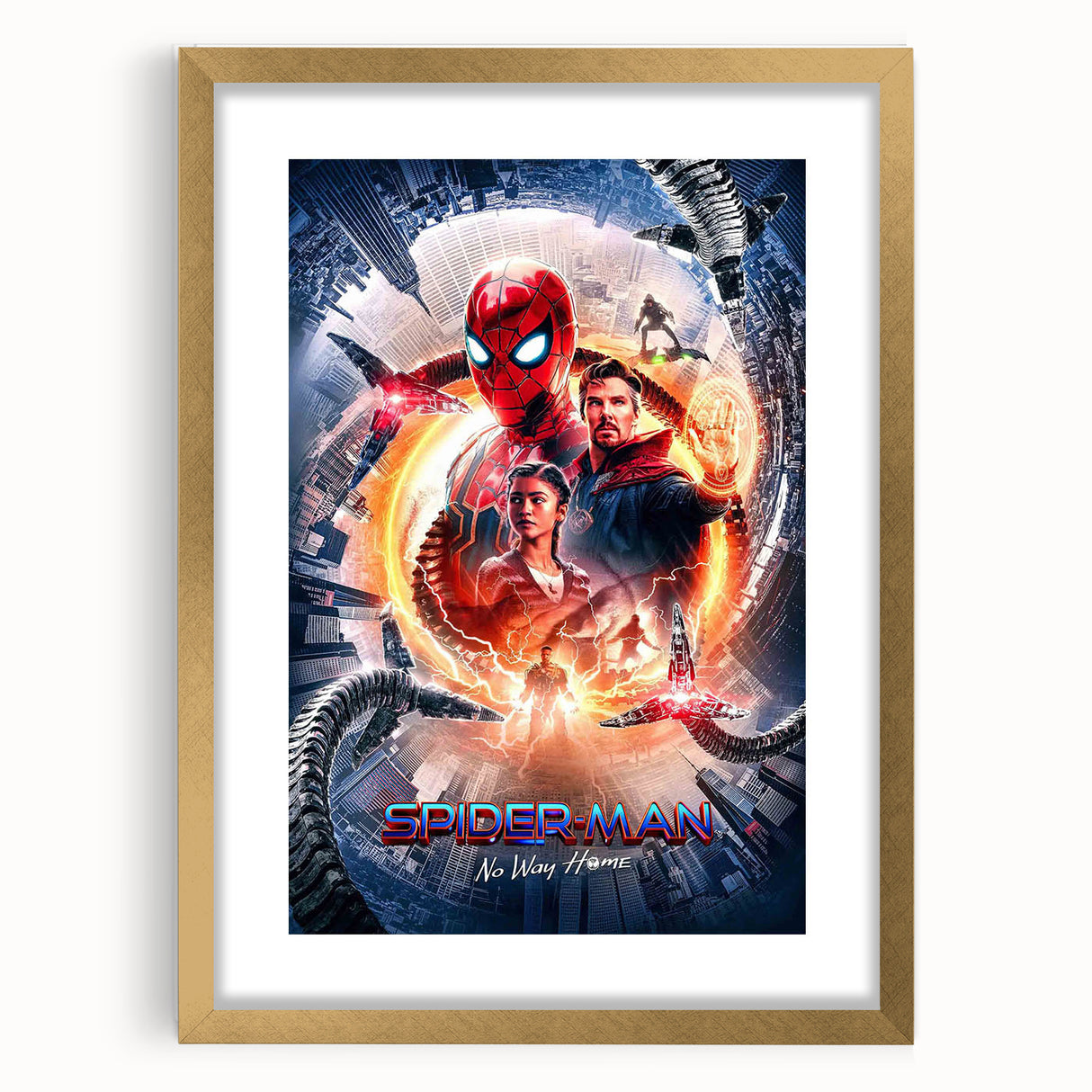 Spider-Man No Way Home Poster – 2020s Vintage Movie Print