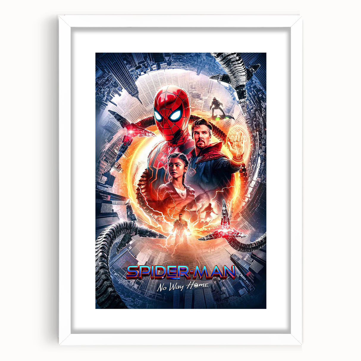 Spider-Man No Way Home Poster – 2020s Vintage Movie Print