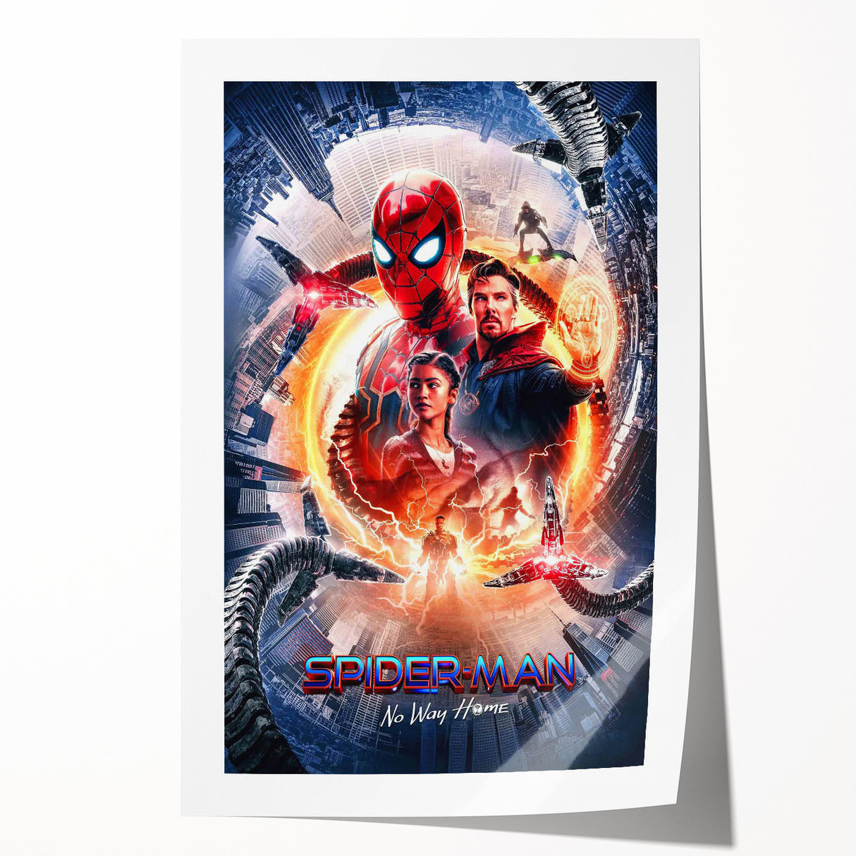 Spider-Man No Way Home Poster – 2020s Vintage Movie Print