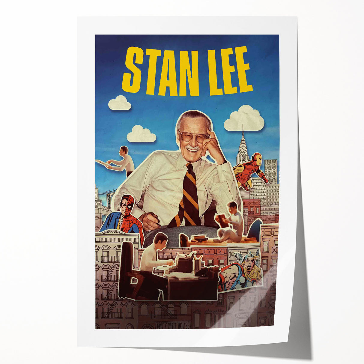 Stan Lee 2020s Vintage Movie Poster – Retro Comic Book Art Print