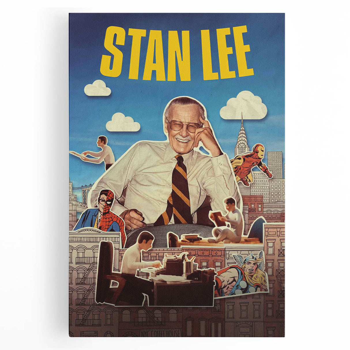 Stan Lee 2020s Vintage Movie Poster – Retro Comic Book Art Print