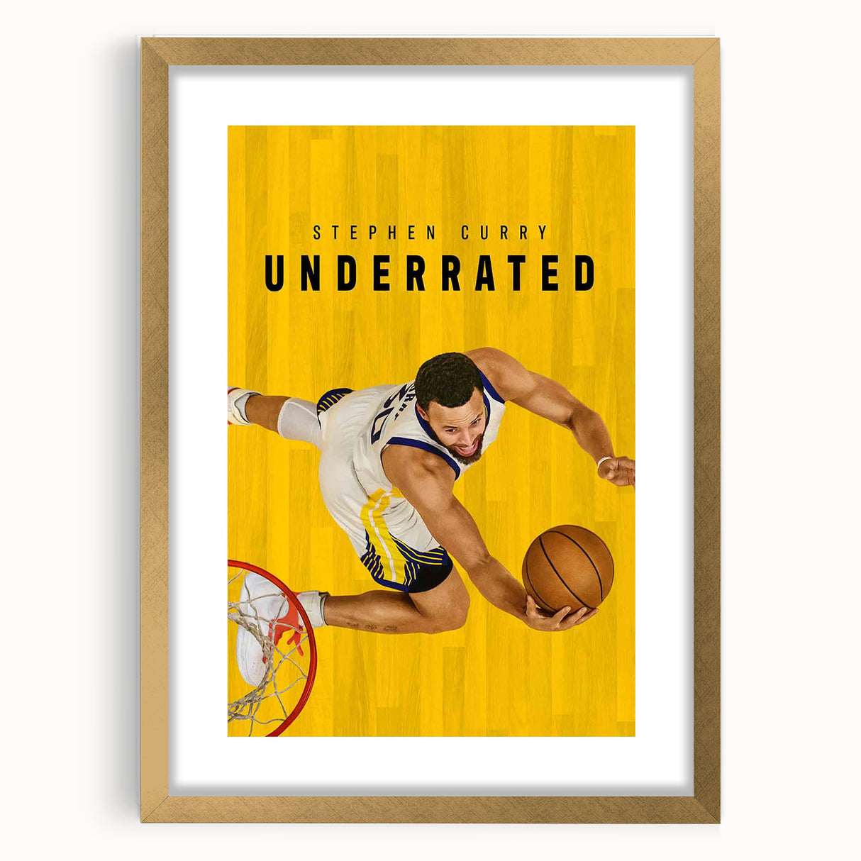 Stephen Curry Underrated Poster – 2020s Vintage Movie Print