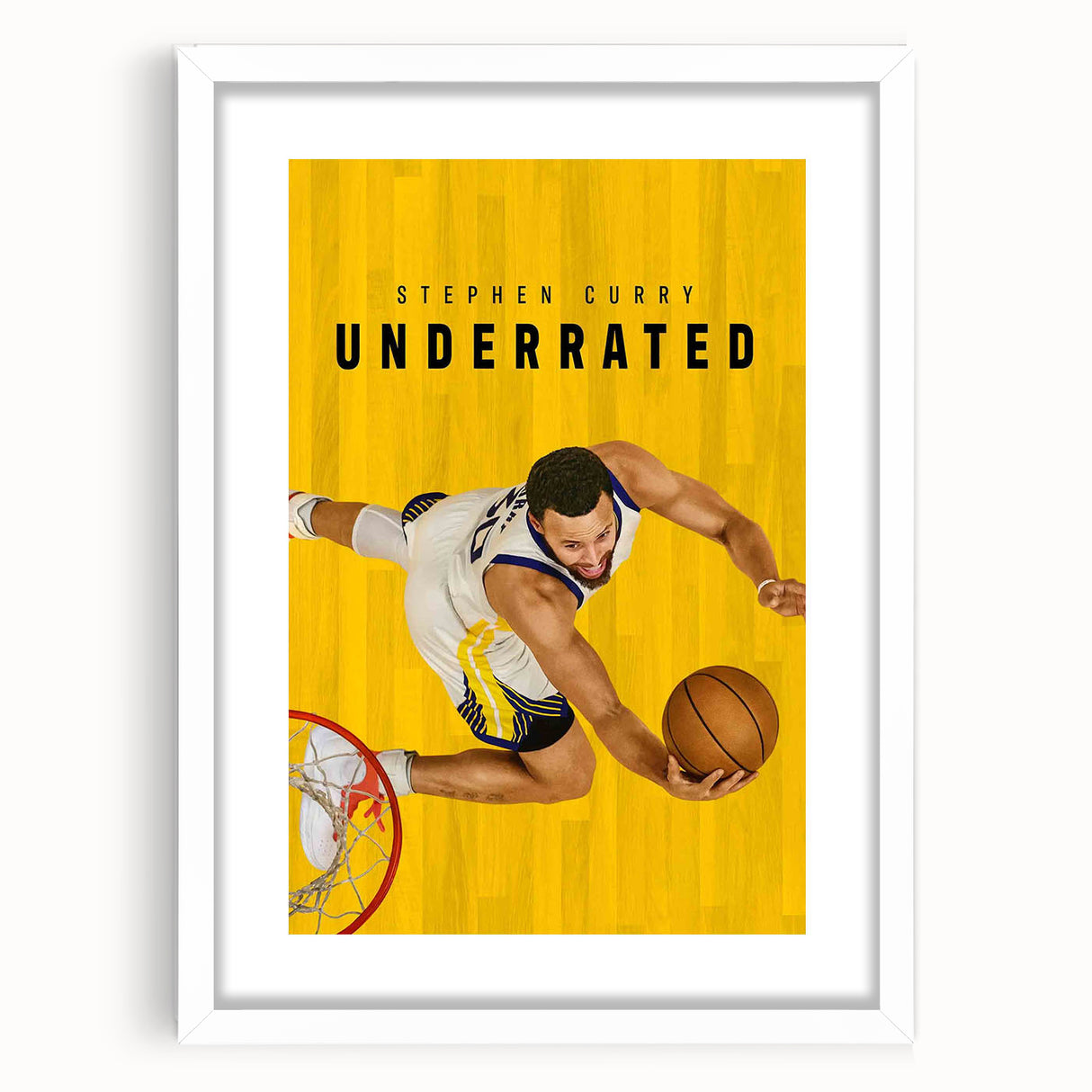 Stephen Curry Underrated Poster – 2020s Vintage Movie Print