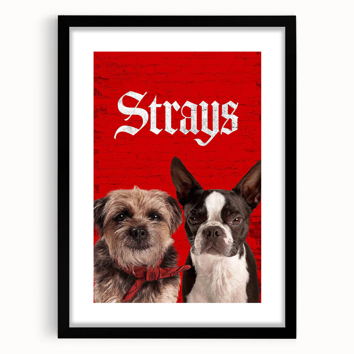 Strays 2020s Vintage Movie Poster – Retro Comedy Film Art Print