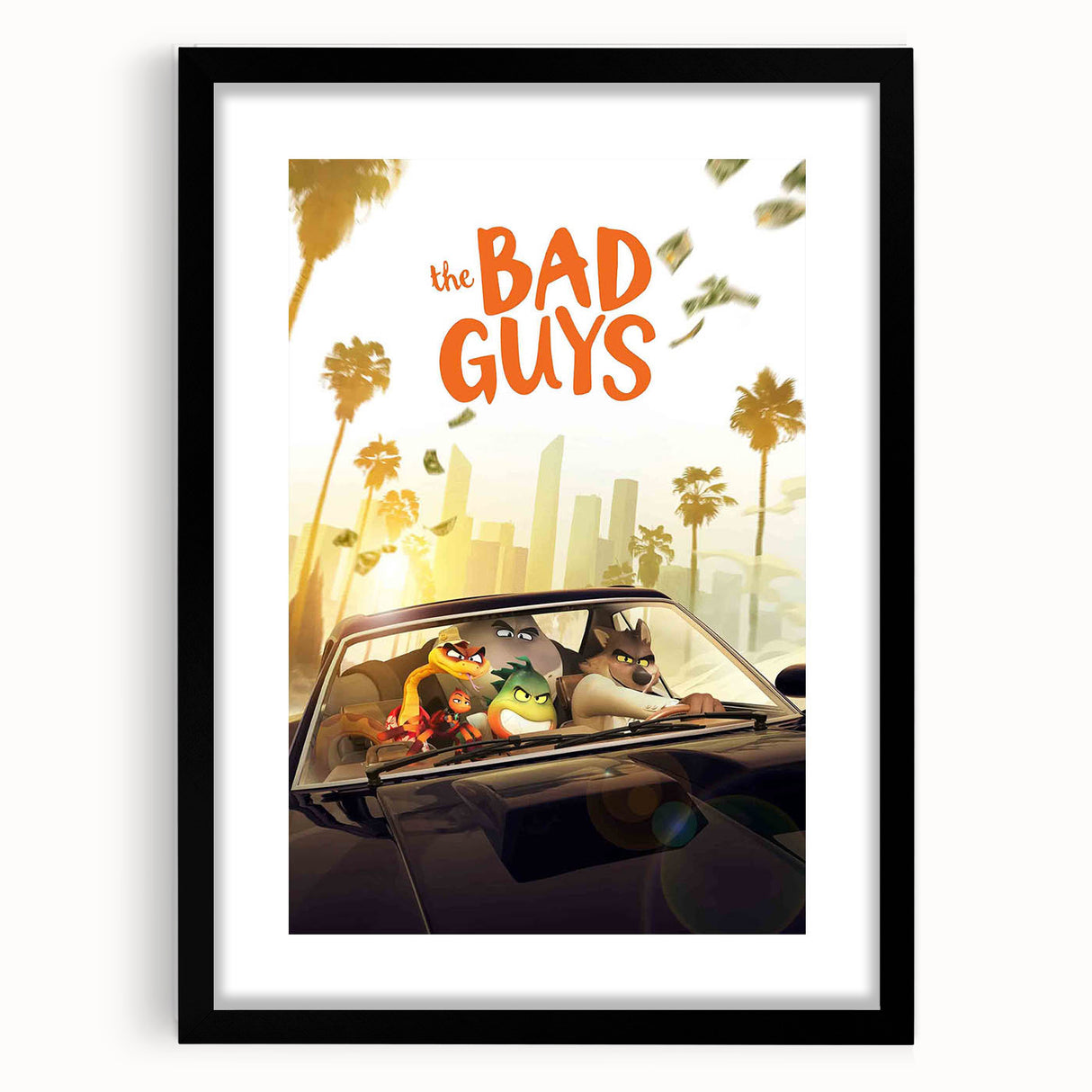 The Bad Guys Poster – 2020s Vintage Animated Heist Movie Art