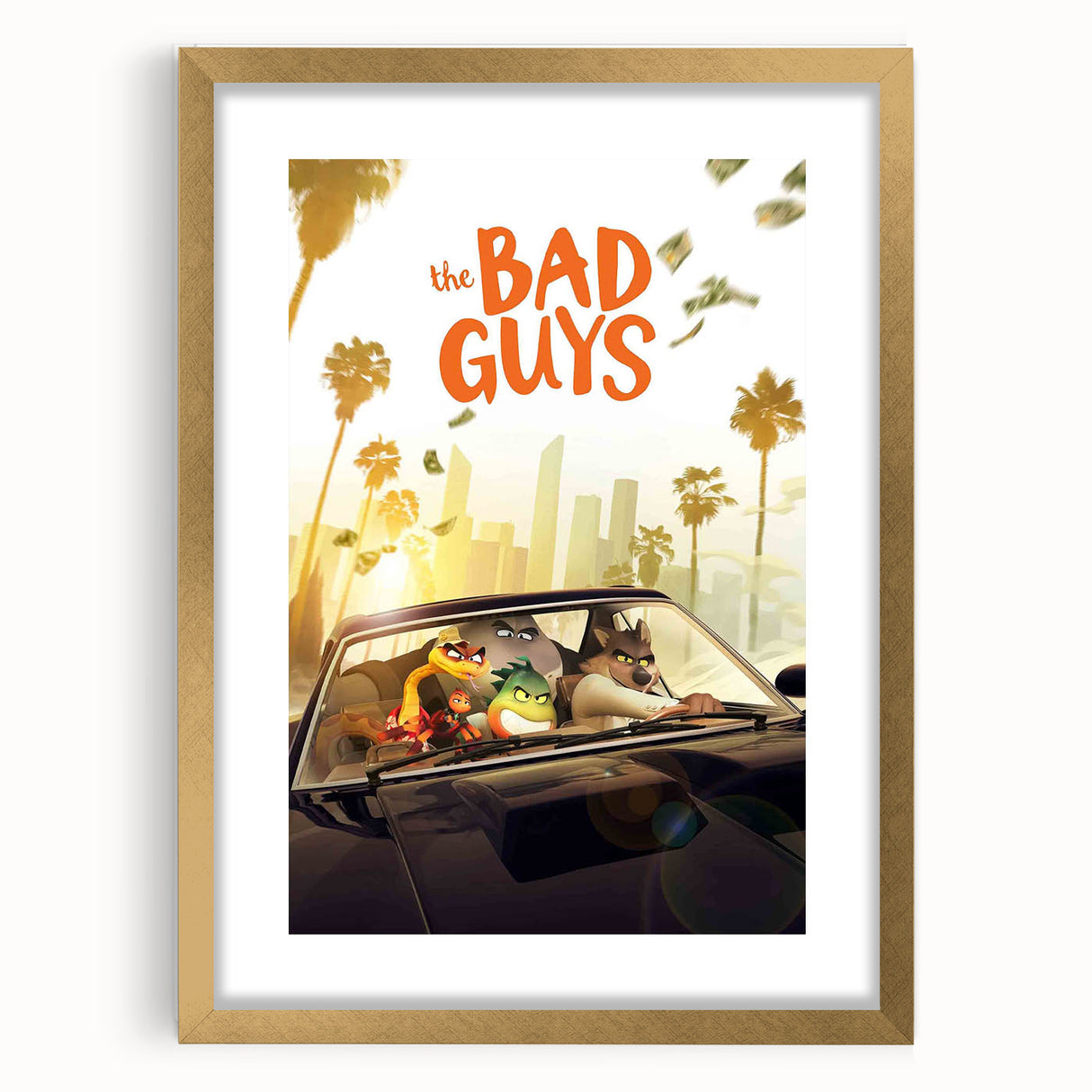 The Bad Guys Poster – 2020s Vintage Animated Heist Movie Art