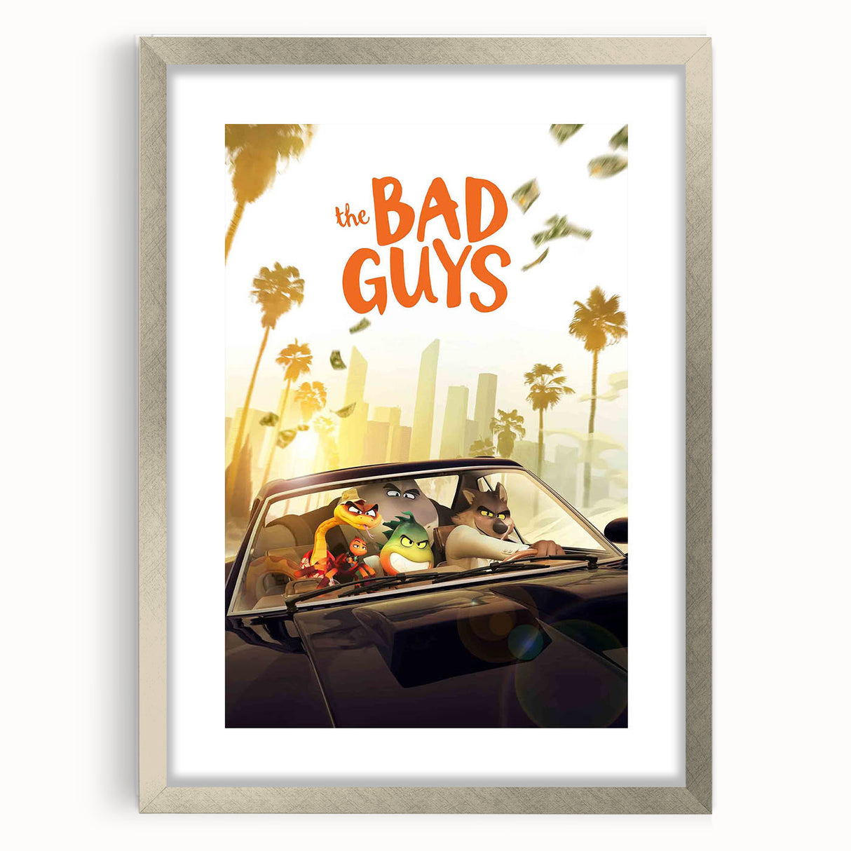 The Bad Guys Poster – 2020s Vintage Animated Heist Movie Art