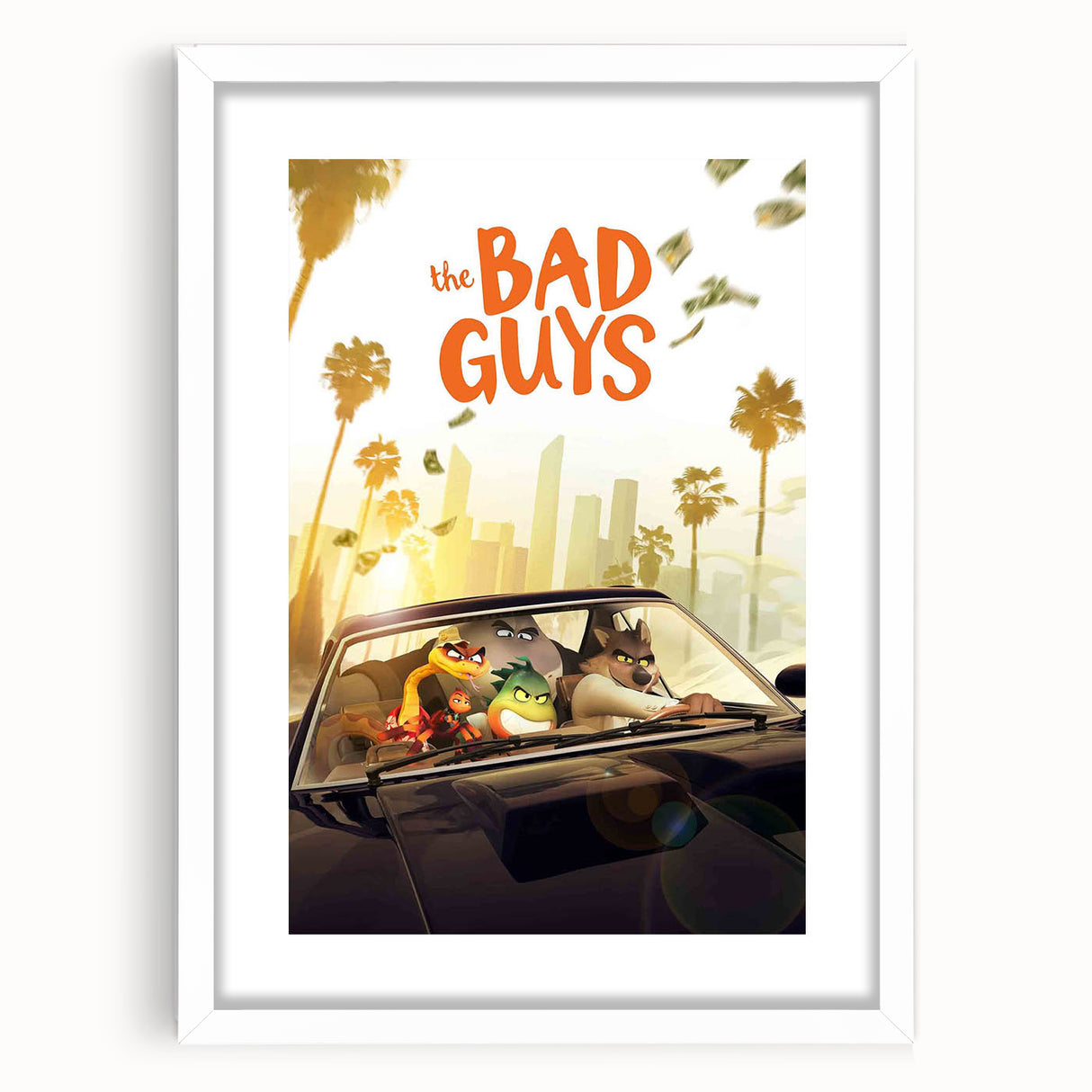 The Bad Guys Poster – 2020s Vintage Animated Heist Movie Art