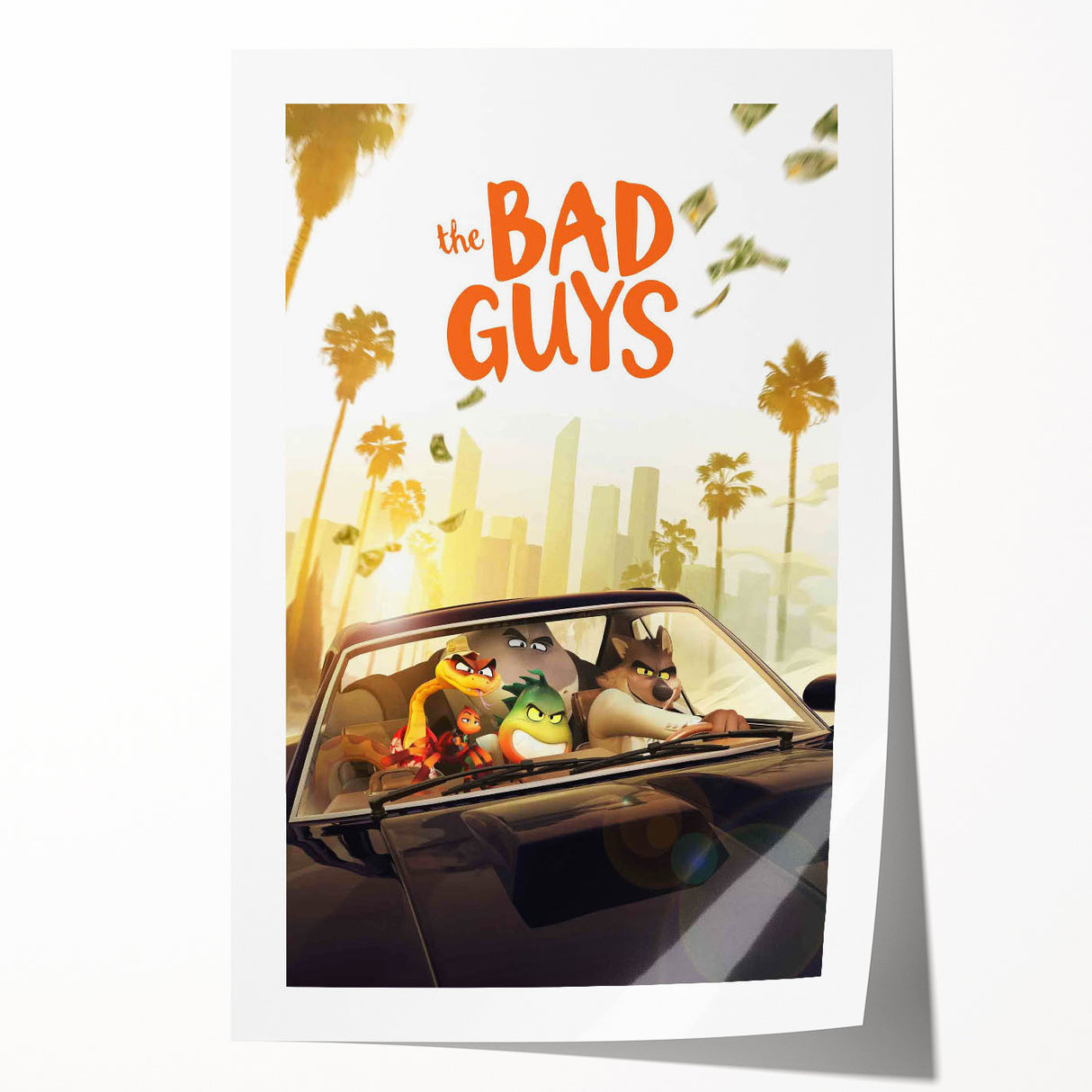 The Bad Guys Poster – 2020s Vintage Animated Heist Movie Art