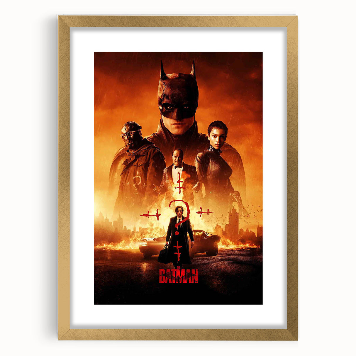 The Batman Poster – 2020s Vintage Superhero Movie Wall Art Print