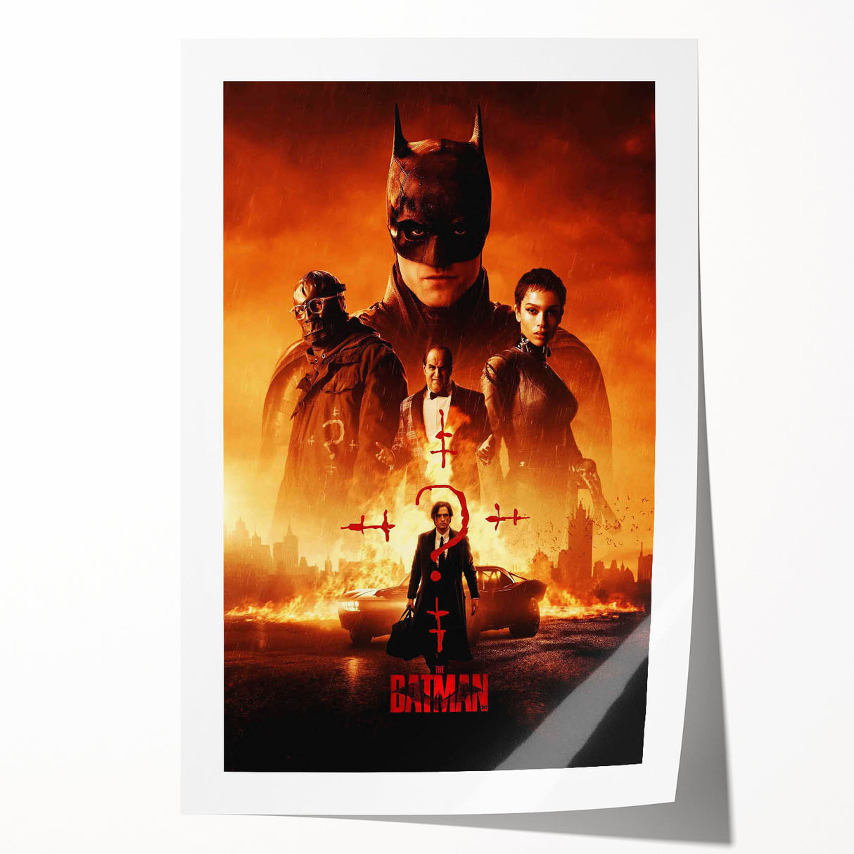 The Batman Poster – 2020s Vintage Superhero Movie Wall Art Print