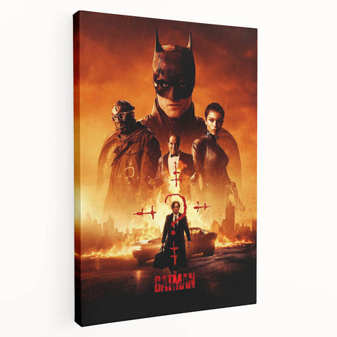 The Batman Poster – 2020s Vintage Superhero Movie Wall Art Print