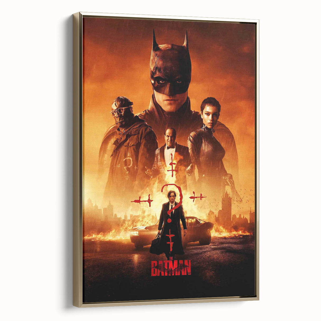 The Batman Poster – 2020s Vintage Superhero Movie Wall Art Print