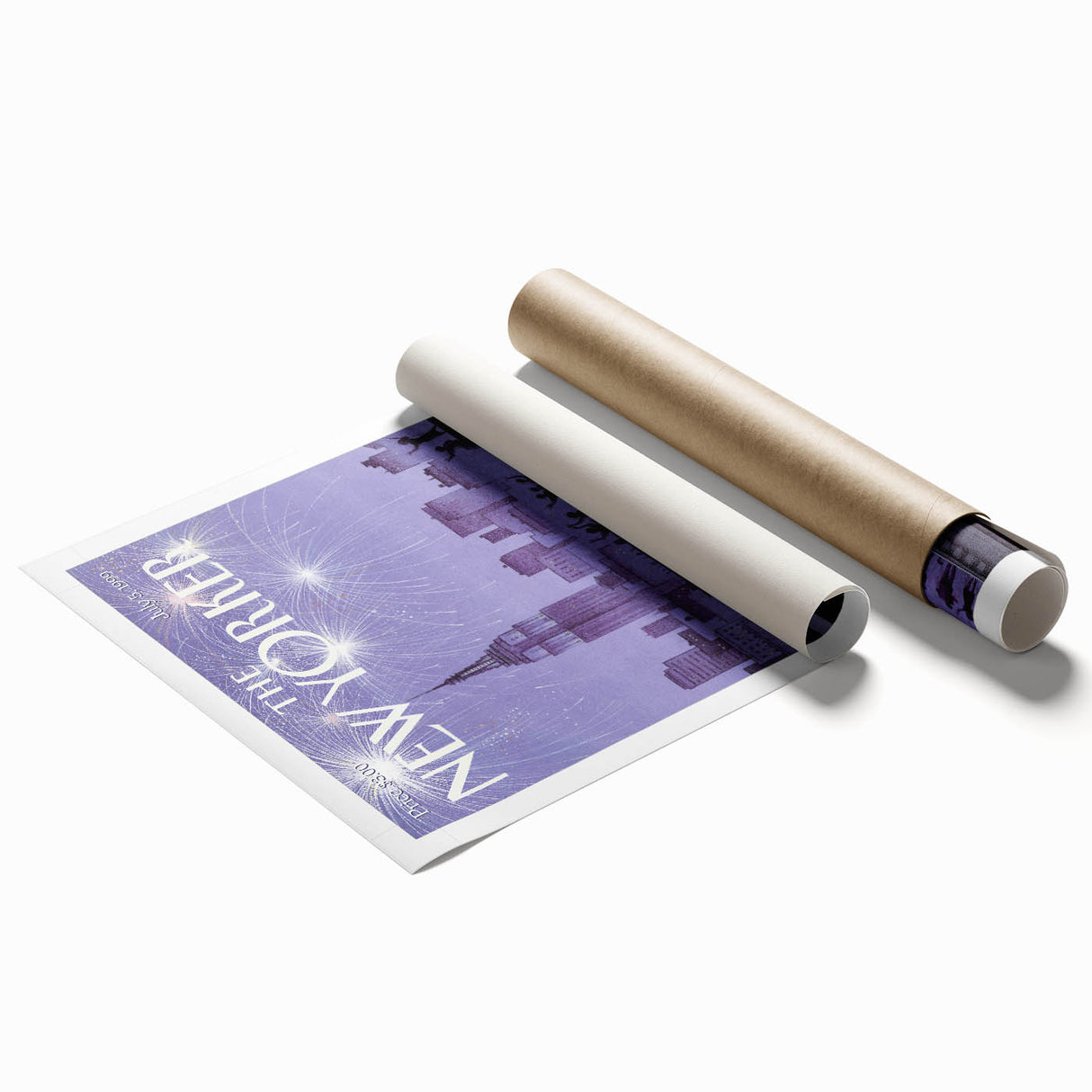 Vintage New Yorker Poster - New Year's Eve Diner Art Print