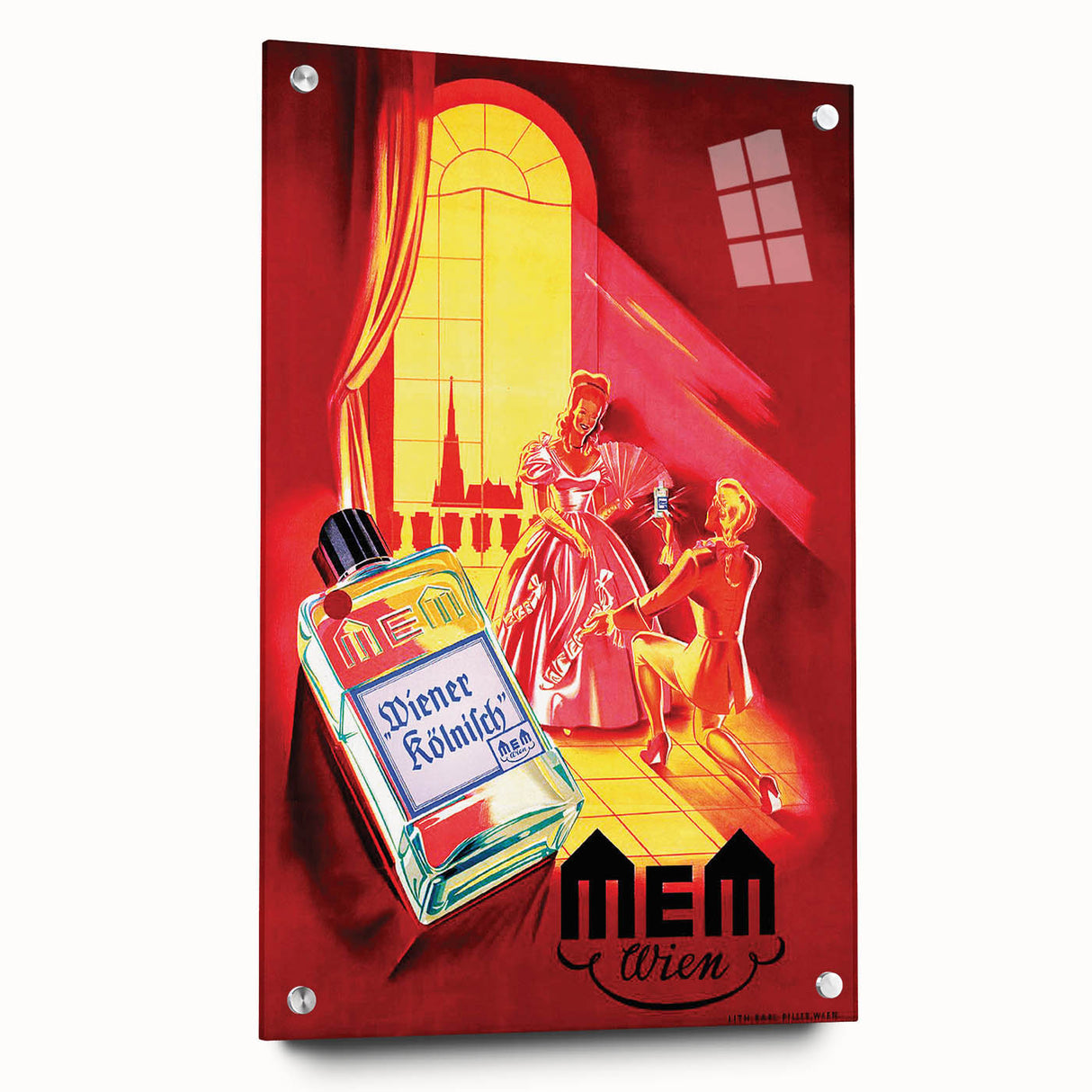 Classic Vintage MEM Perfume Advertising Poster - Retro Wall Art