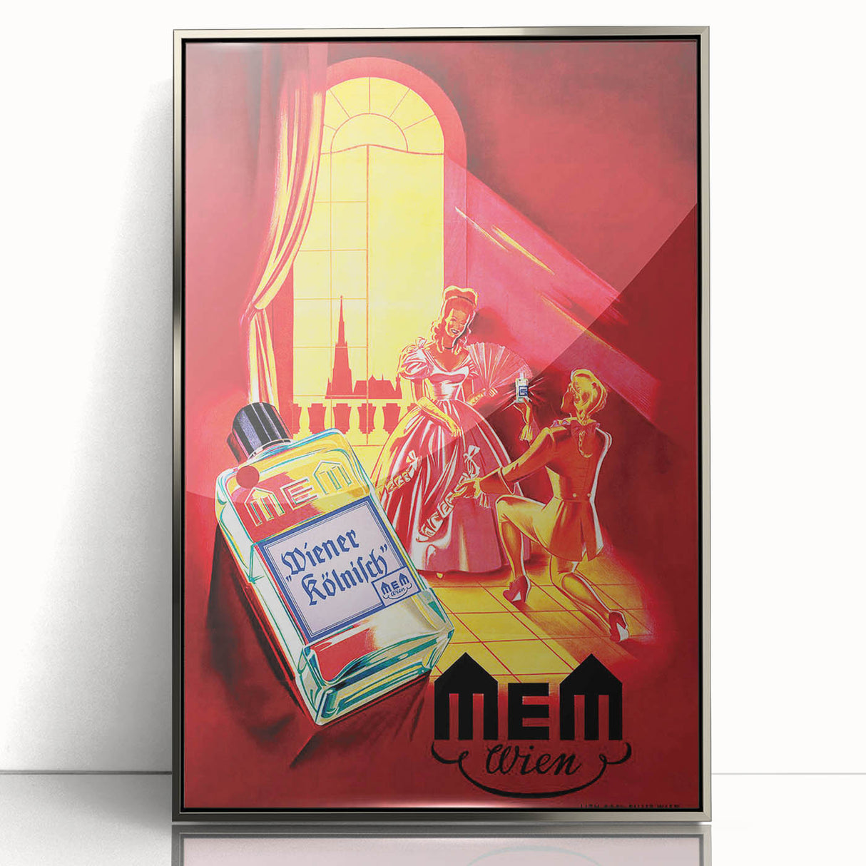 Classic Vintage MEM Perfume Advertising Poster - Retro Wall Art