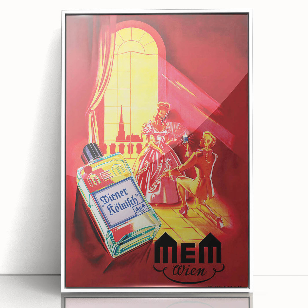 Classic Vintage MEM Perfume Advertising Poster - Retro Wall Art