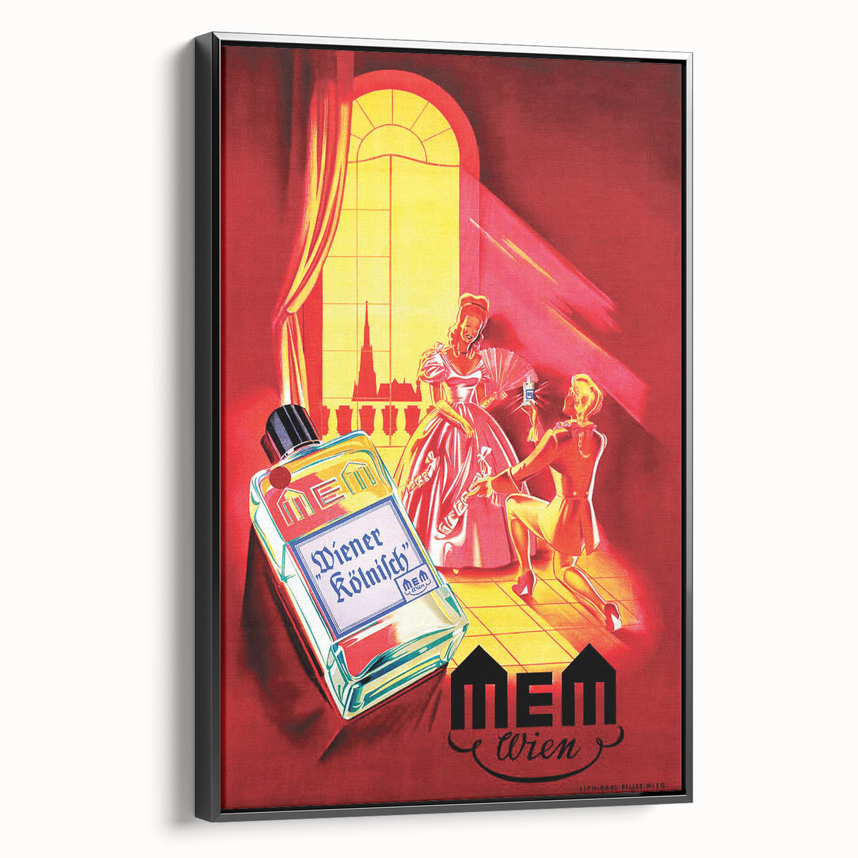 Classic Vintage MEM Perfume Advertising Poster - Retro Wall Art