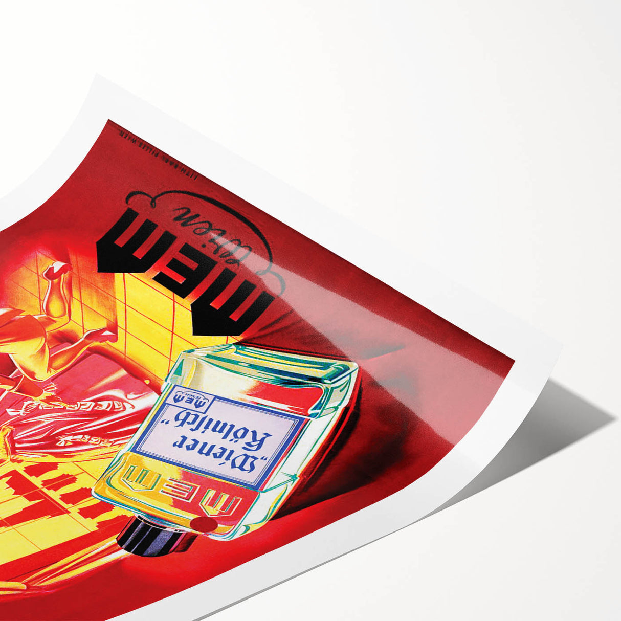 Classic Vintage MEM Perfume Advertising Poster - Retro Wall Art