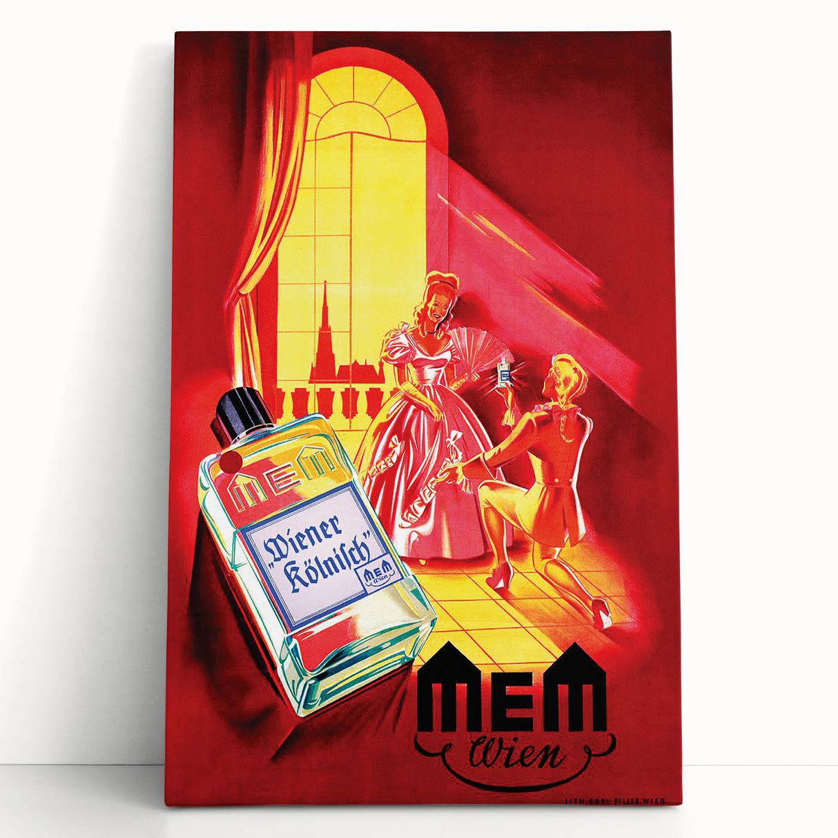 Classic Vintage MEM Perfume Advertising Poster - Retro Wall Art