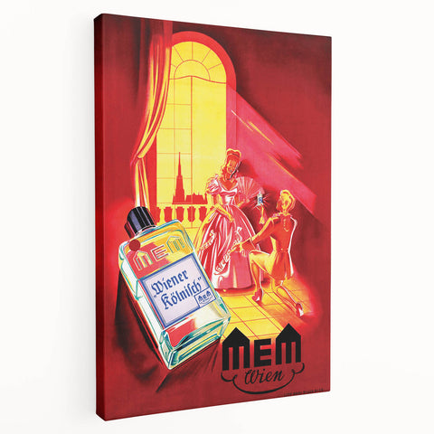 Classic Vintage MEM Perfume Advertising Poster - Retro Wall Art