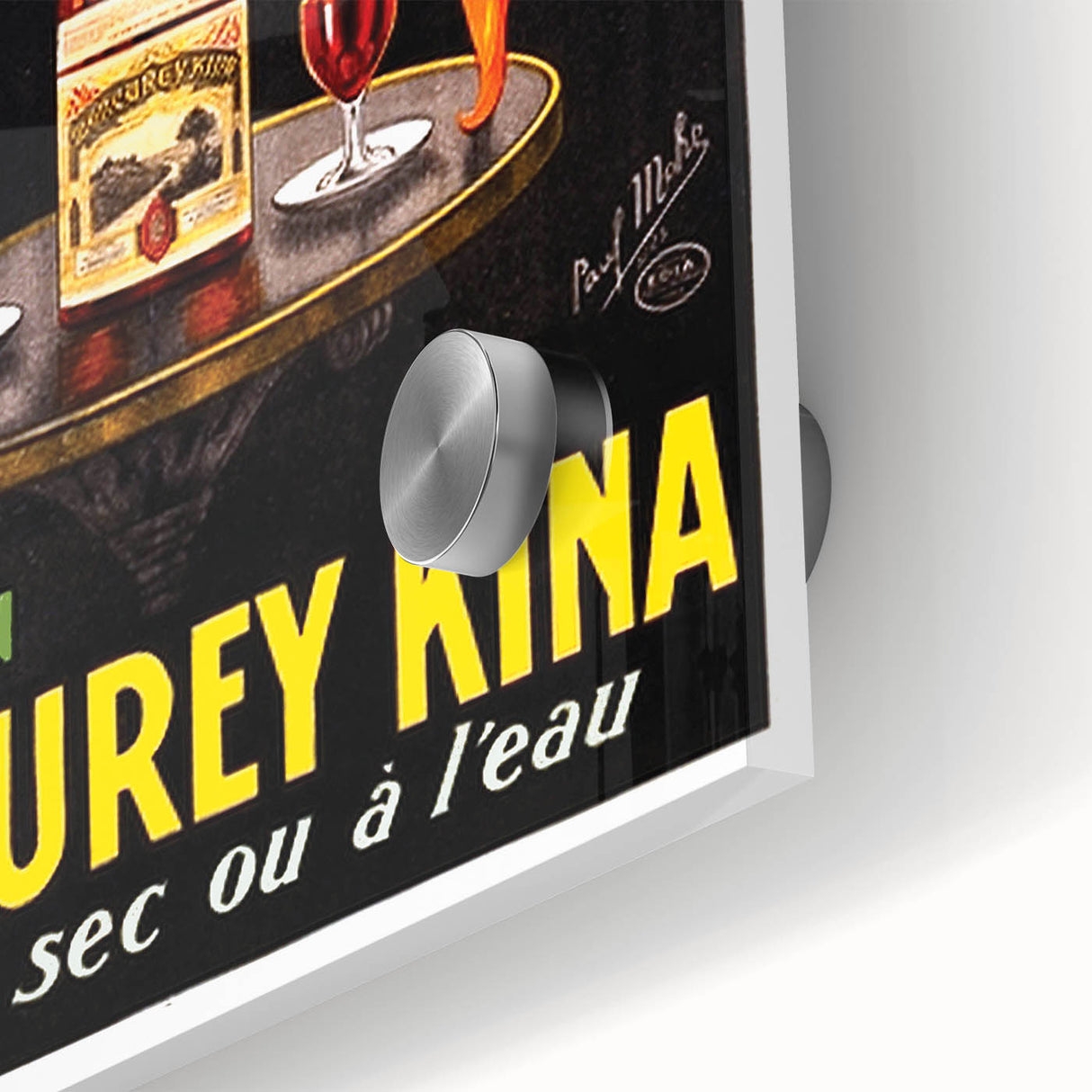 Vintage Advertising Poster – Retro Mercurey Kina Drink Ad