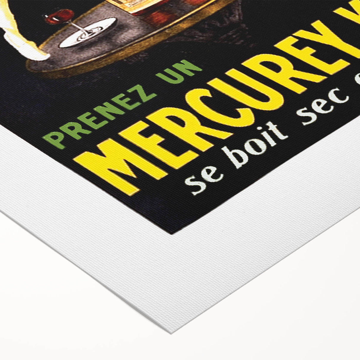 Vintage Advertising Poster – Retro Mercurey Kina Drink Ad