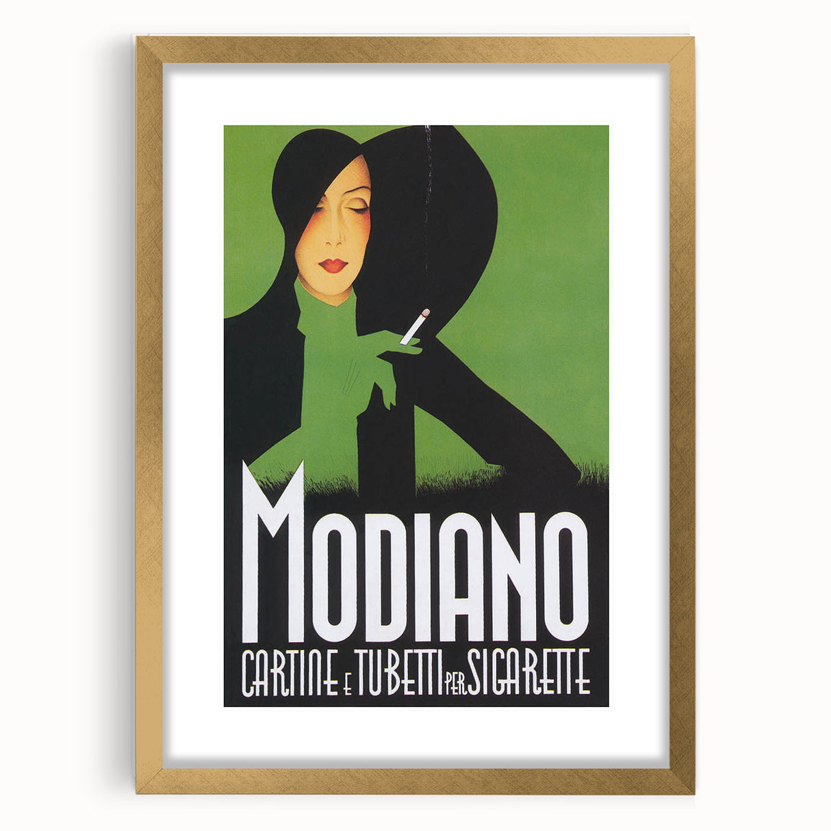 Vintage Modiano Cigarette Ad – Retro Italian Poster Wall Art