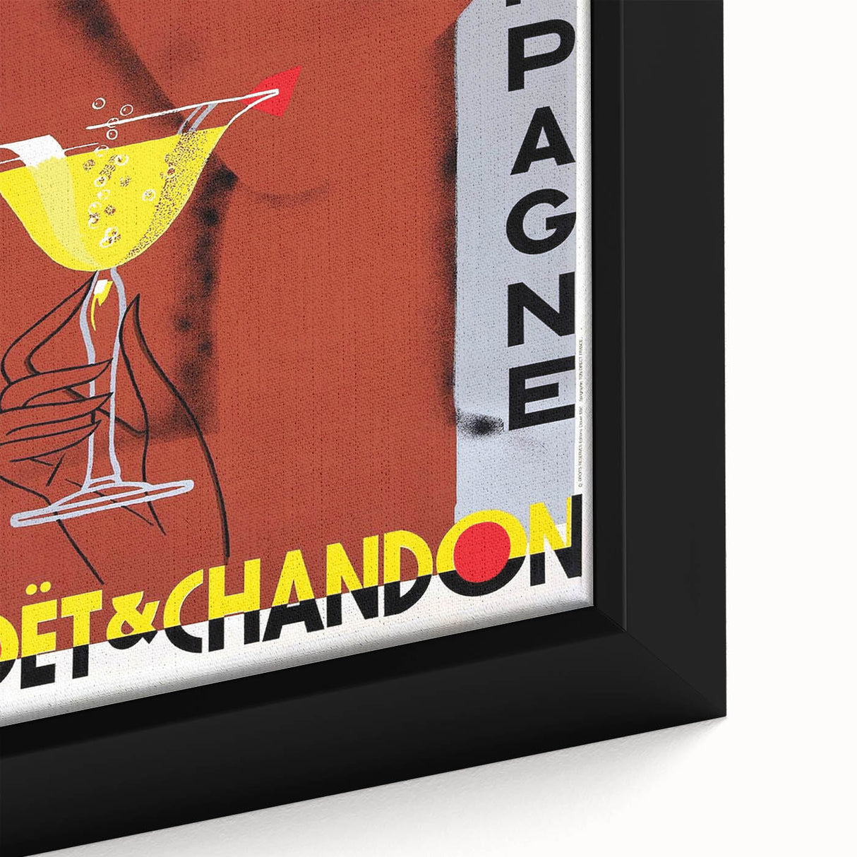 Vintage Moët & Chandon Champagne Ad – Retro French Poster Wall Art