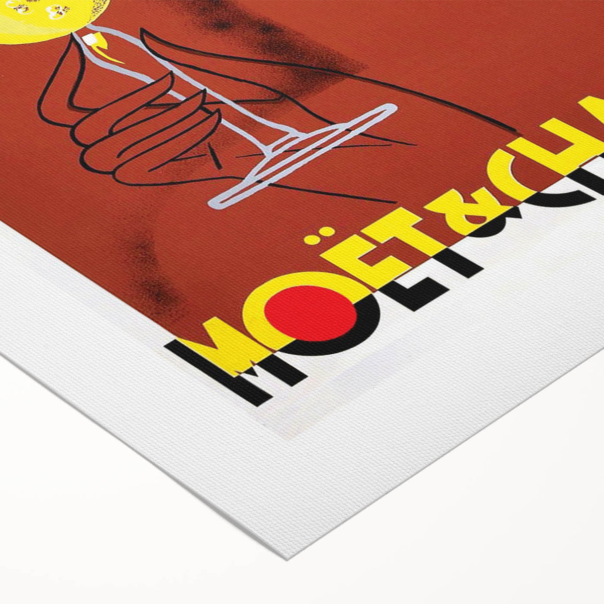 Vintage Moët & Chandon Champagne Ad – Retro French Poster Wall Art